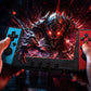 KNEELEVER Handheld Retro Game Console, 4.5 Inch IPS Screen Portable Gaming System with 256GB TF Card, Dual 3D Joysticks, RGB Light Rings, USB-C