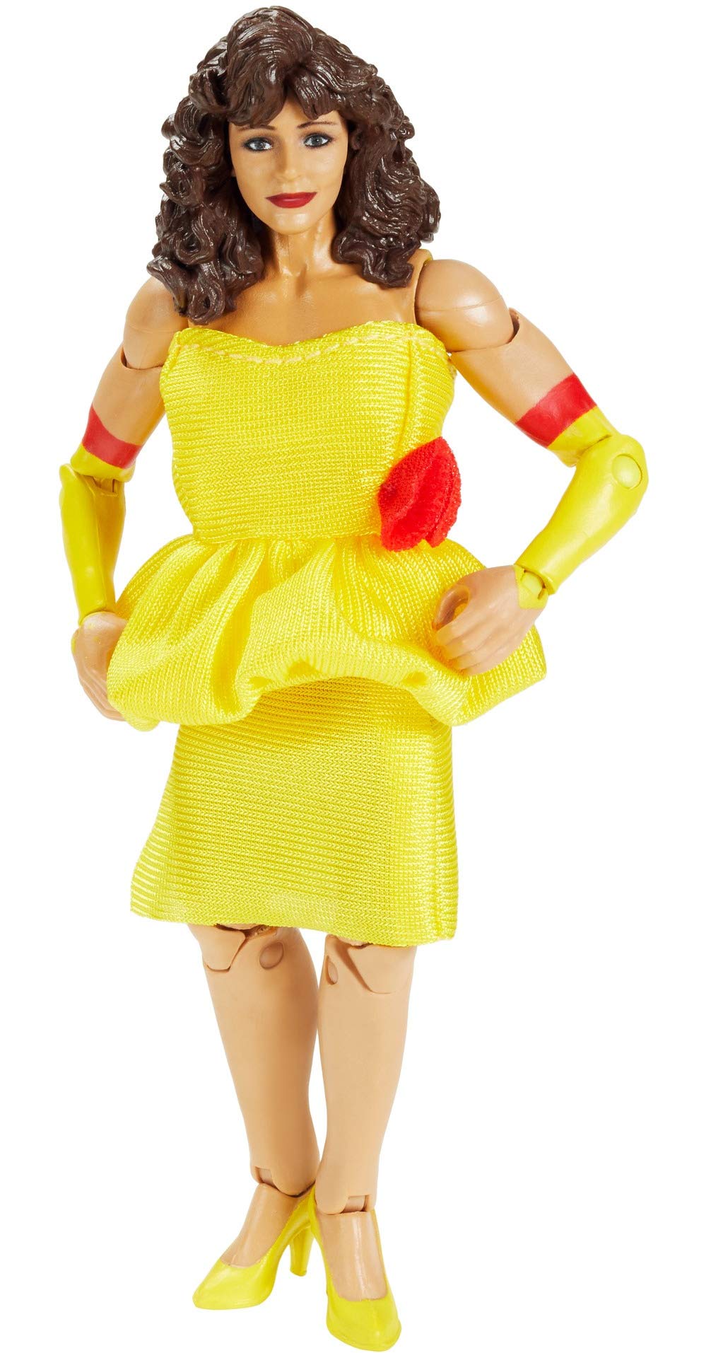 WWE Mattel Miss Elizabeth Elite Collection Deluxe Action Figure with Realistic Facial Detailing, Iconic Ring Gear & Accessories, Multi (GKY10)