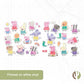 Desert Cactus Peppa Pig Sticker - 30 Peppa Stickers Premium Vinyl Decal Made in USA for Laptop Water Bottle Car Scrapbook Sheet Decorations Birthday