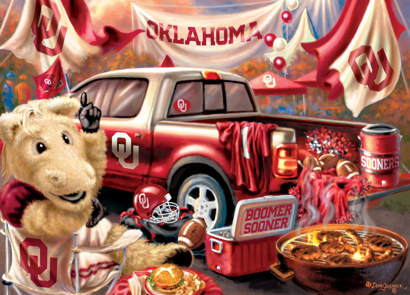 MasterPieces 1000 Piece Jigsaw Puzzle for Adults - NCAA Oklahoma Sooners Gameday - 19.25"x26.75"