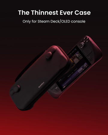 tomtoc Carrying Case Compatible with Steam Deck/OLED, Protective case, Hard Portable Travel Carrying bag for Steam Deck Console, Shockproof, Travel