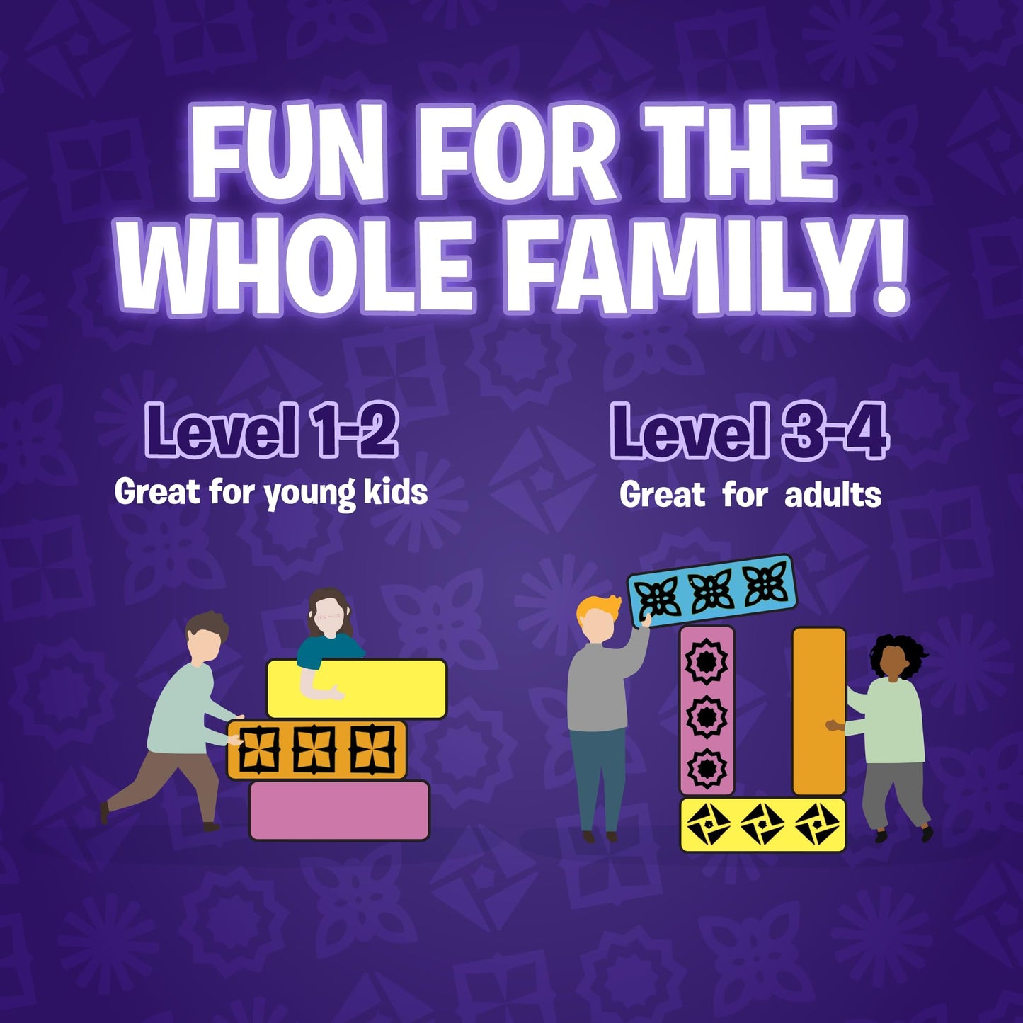 Uzzle 3.0 Board Game & Blockwork Bundle - Ultimate Family Fun Pack - Fast-Paced Puzzle Games for Ages 4+ - Multiple Difficulty Levels - 2 to 4 Players