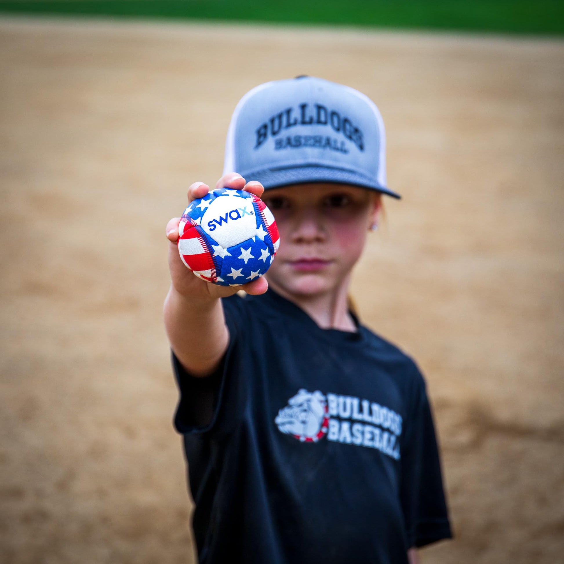 Game Master Swax Training Baseball Stars/Stripes 2-Pack for Kids 3"