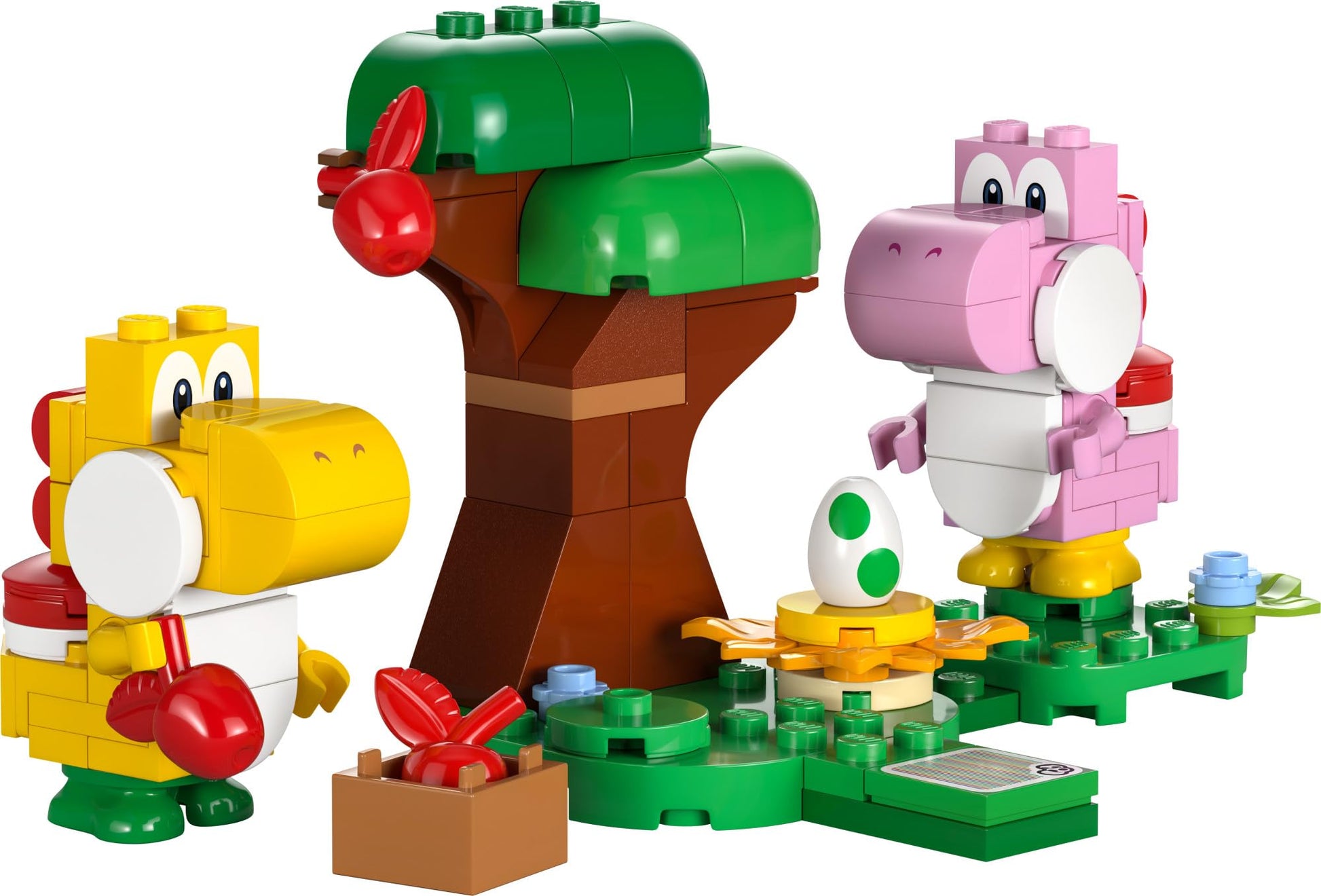 LEGO Super Mario Yoshis’ Egg-cellent Forest Expansion Set, Super Mario Collectible Toy for Kids, 2 Brick-Built Characters, Gift for Girls, Boys and