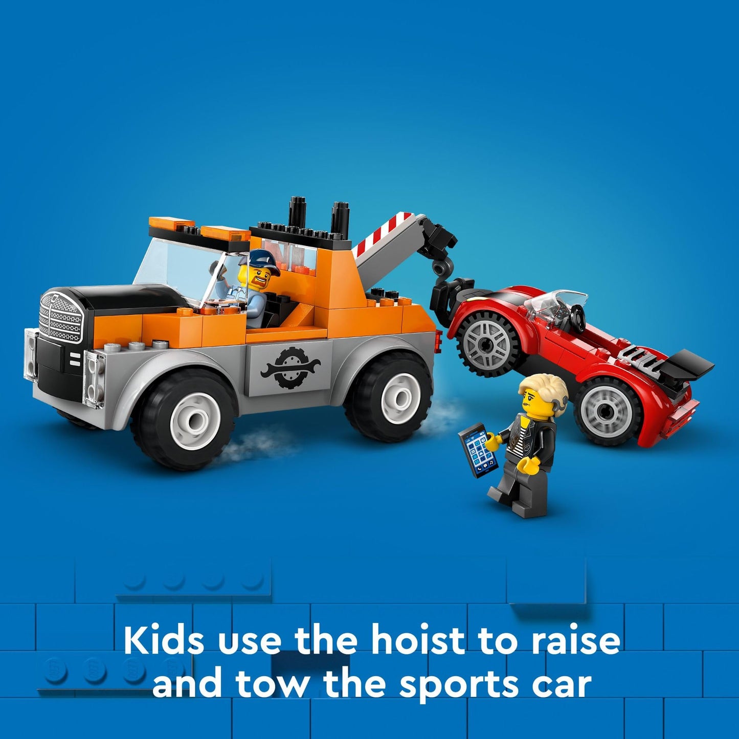 LEGO City Tow Truck and Sports Car Repair Building Toy - Pretend Play Toys for Preschool Kids, Boys & Girls, Ages 4+ - Gift for Birthdays - 60435