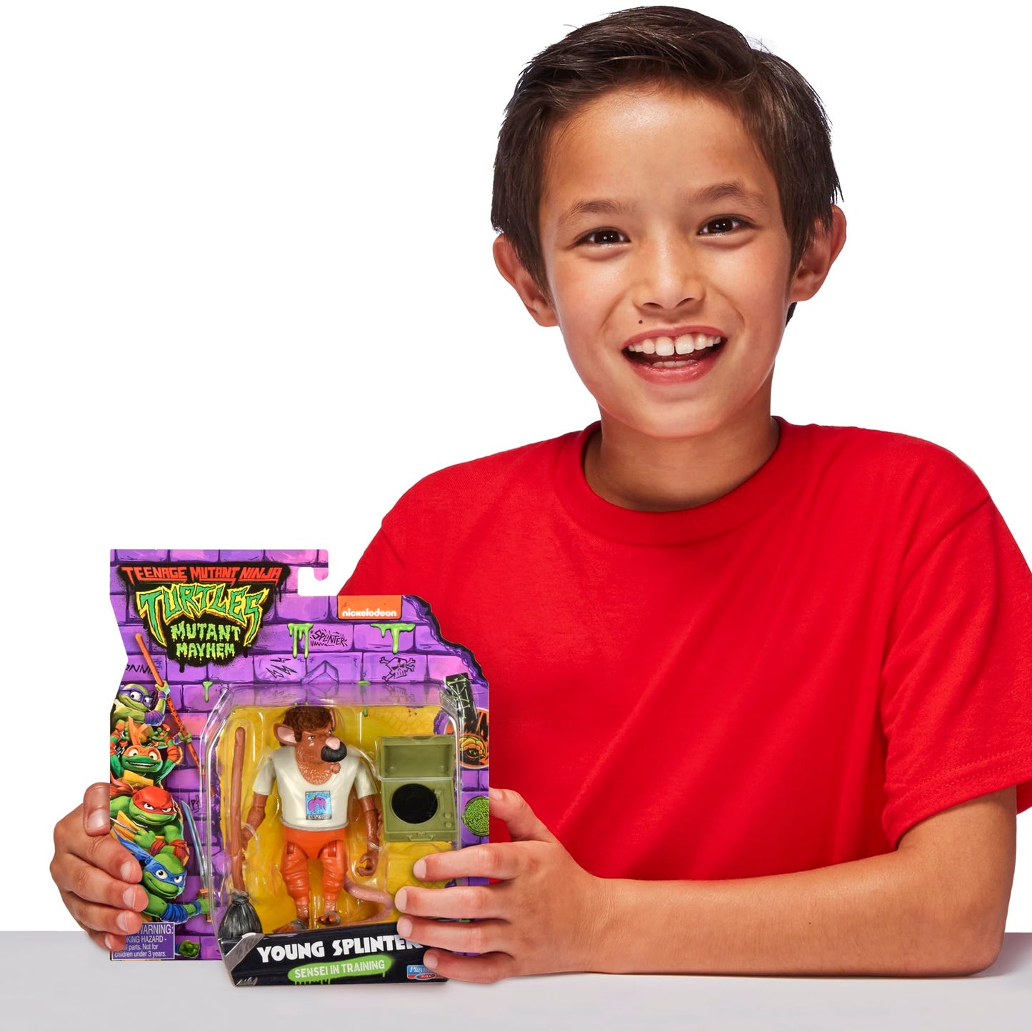Teenage Mutant Ninja Turtles: Mutant Mayhem 4” Young Splinter Basic Action Figure by Playmates Toys