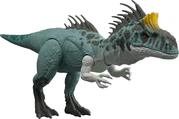 Mattel Jurassic World Wild Roar Crylophosaurus Dinosaur Action Figure Toy, Attack & Lights & Roar Sound, Scan Code for Digital Play