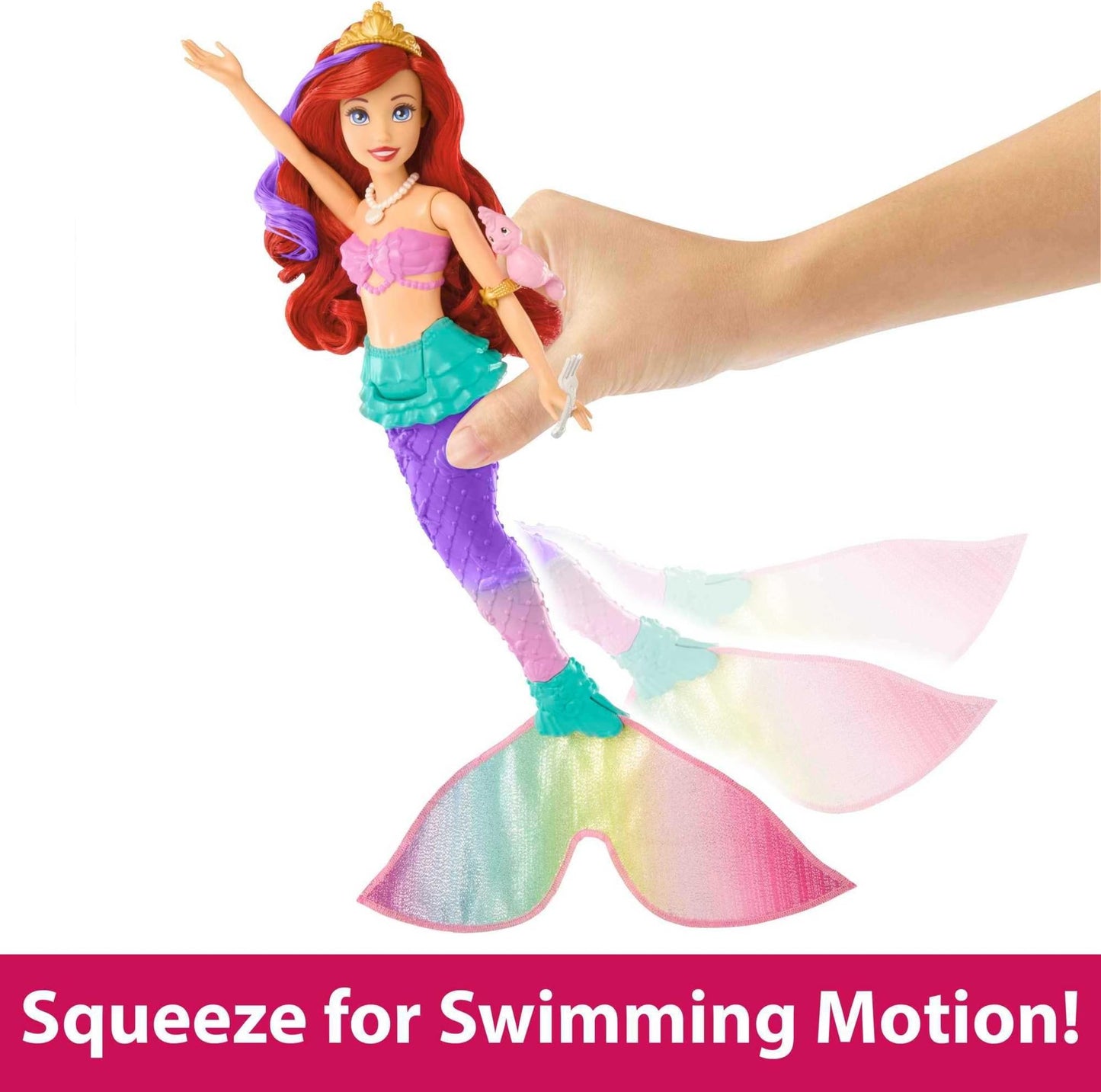 Mattel Disney Princess Ariel Swimming Mermaid Posable Fashion Doll