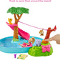 Barbie and Chelsea The Lost Birthday Splashtastic Pool Surprise Playset with Chelsea Doll (6-in), 3 Baby Animals, Slide, Zipline & Accessories, Gift