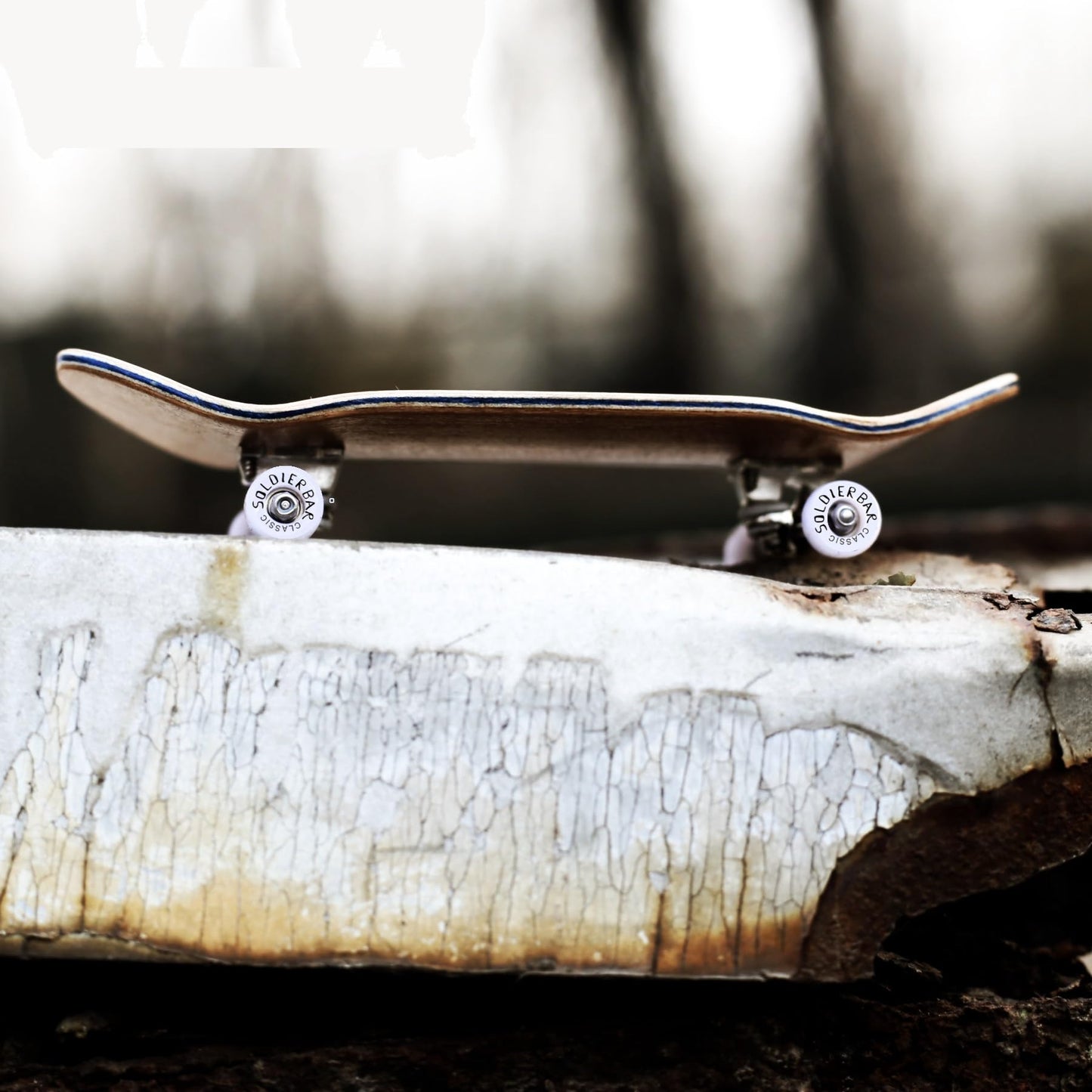 SOLDIER BAR Fingerboard Complete 6-Laye 35.5mm Deep Concace Handmade Maple Deck+ARK1 Truck+Ice Wheel(6-Layer Handmade Maple Deck(Christmas Tree)