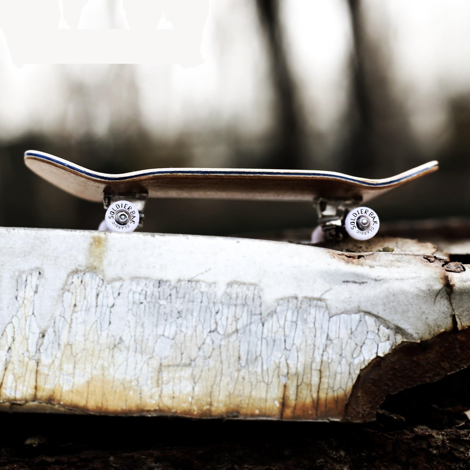 SOLDIER BAR Fingerboard Complete 6-Laye 35.5mm Deep Concace Handmade Maple Deck+ARK1 Truck+Ice Wheel(6-Layer Handmade Maple Deck(Christmas Tree)