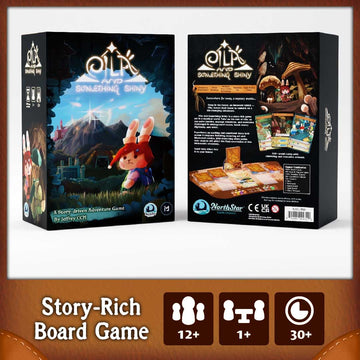 Northstar Game Studio Eila and Something Shiny Board Game | Solo Narrative Adventure Game | Story-Driven Campaign with Branching Choices | 1+ Players