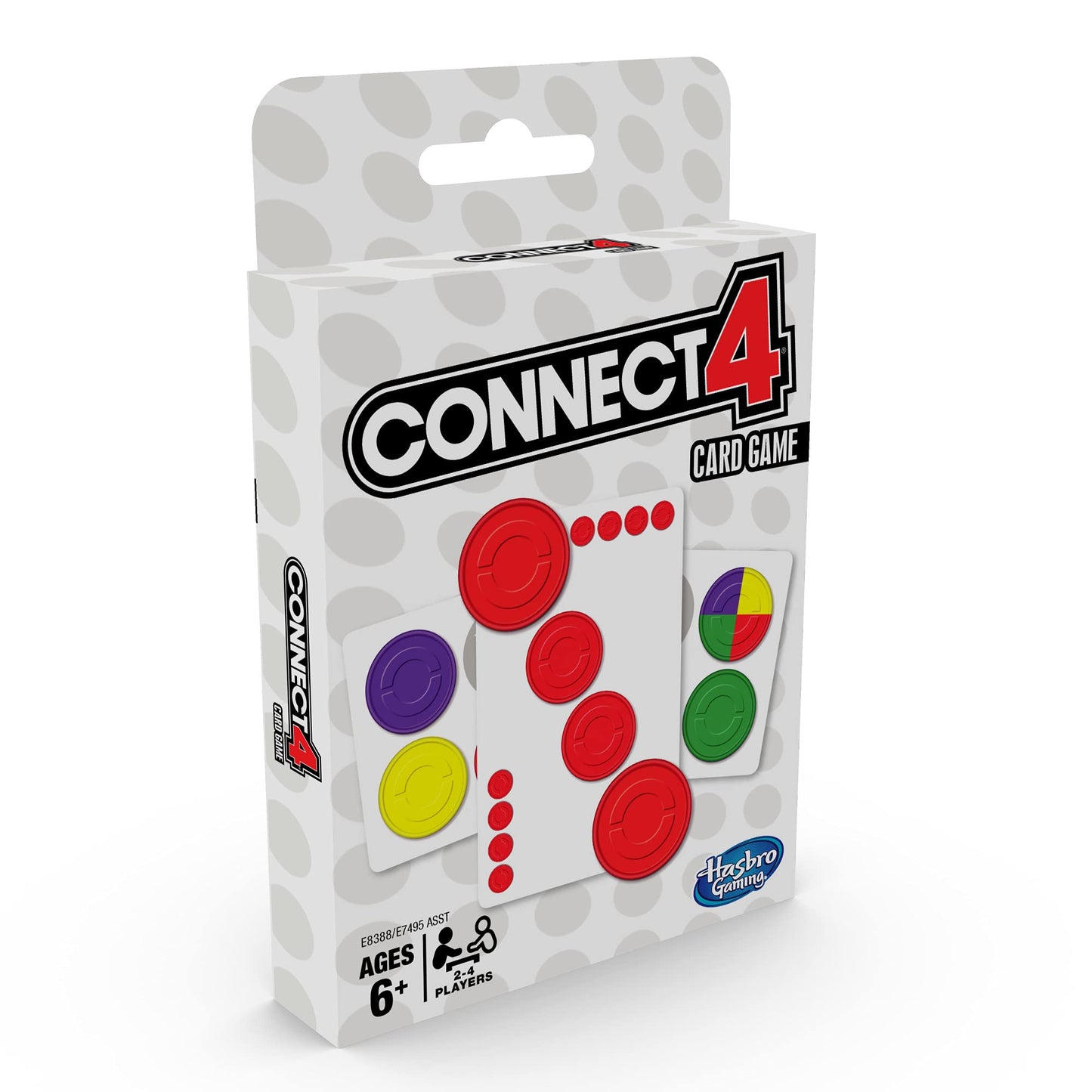 Hasbro Gaming Connect 4 Card Game for Kids, 2-4 Players 4-in-A-Row Game, Fun Summer Activities, Vacation Travel Essentials, Ages 8+
