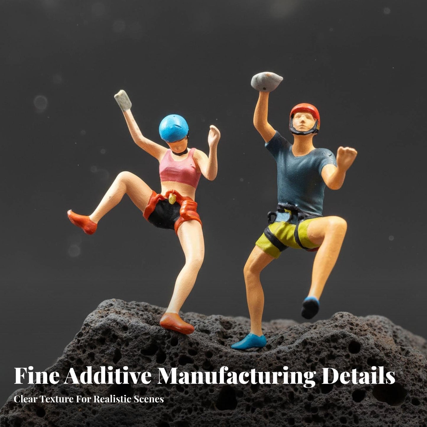 Resin 1:87 Miniature People Figurines, Painter Figurines Tiny People Desktop Decor for Layout Accessories Table Scene Micro Landscape, Green