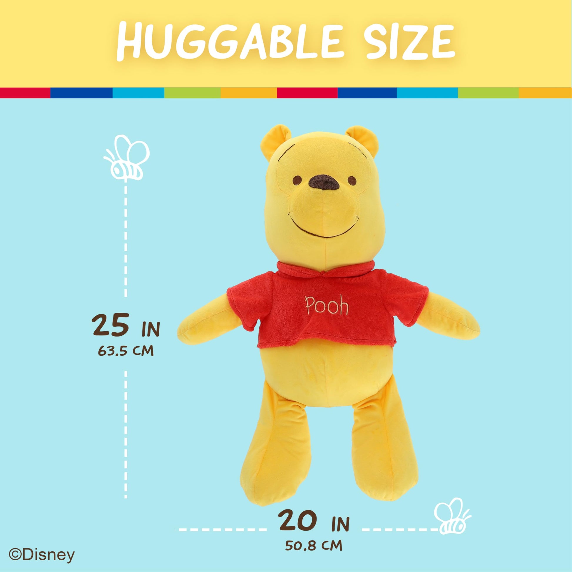 Disney Baby Winnie the Pooh Stuffed Animal Plush Toy, 25 Inches