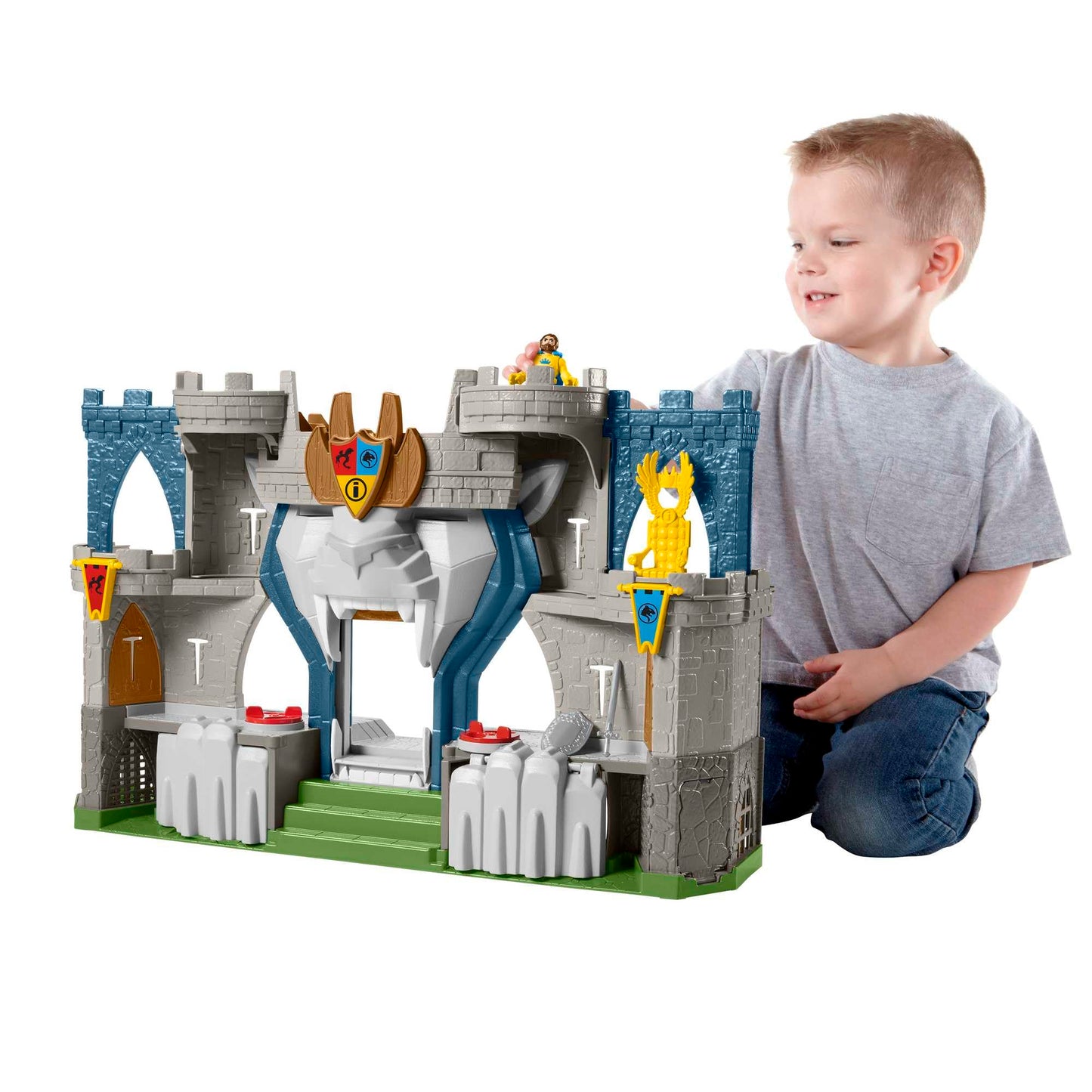 Fisher Price Imaginext The Lion's Kingdom Castle Medieval-Themed Playset with Figures for Preschool Kids Ages 3 to 8 Years, Mixed, 0194735009640