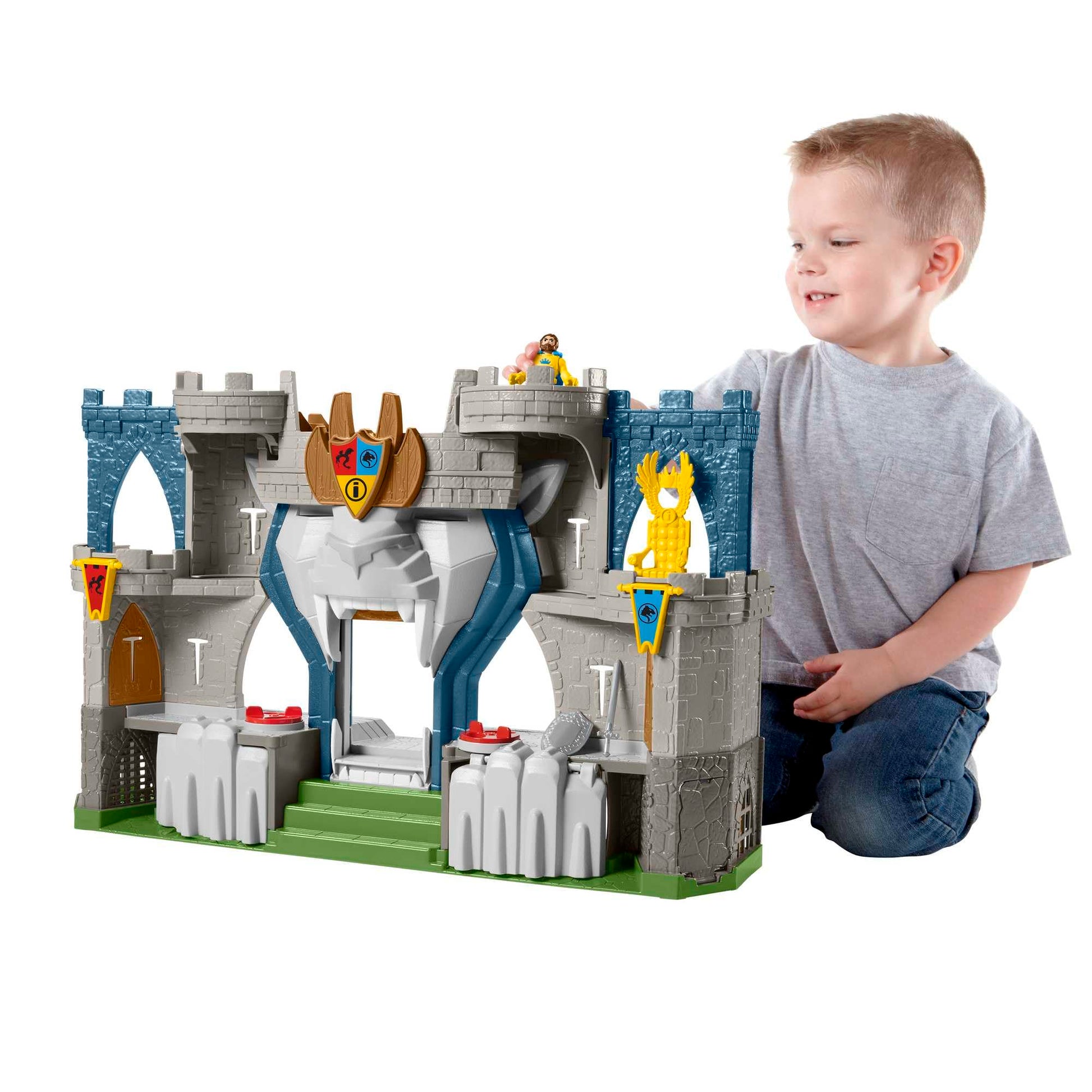 Fisher Price Imaginext The Lion's Kingdom Castle Medieval-Themed Playset with Figures for Preschool Kids Ages 3 to 8 Years, Mixed, 0194735009640