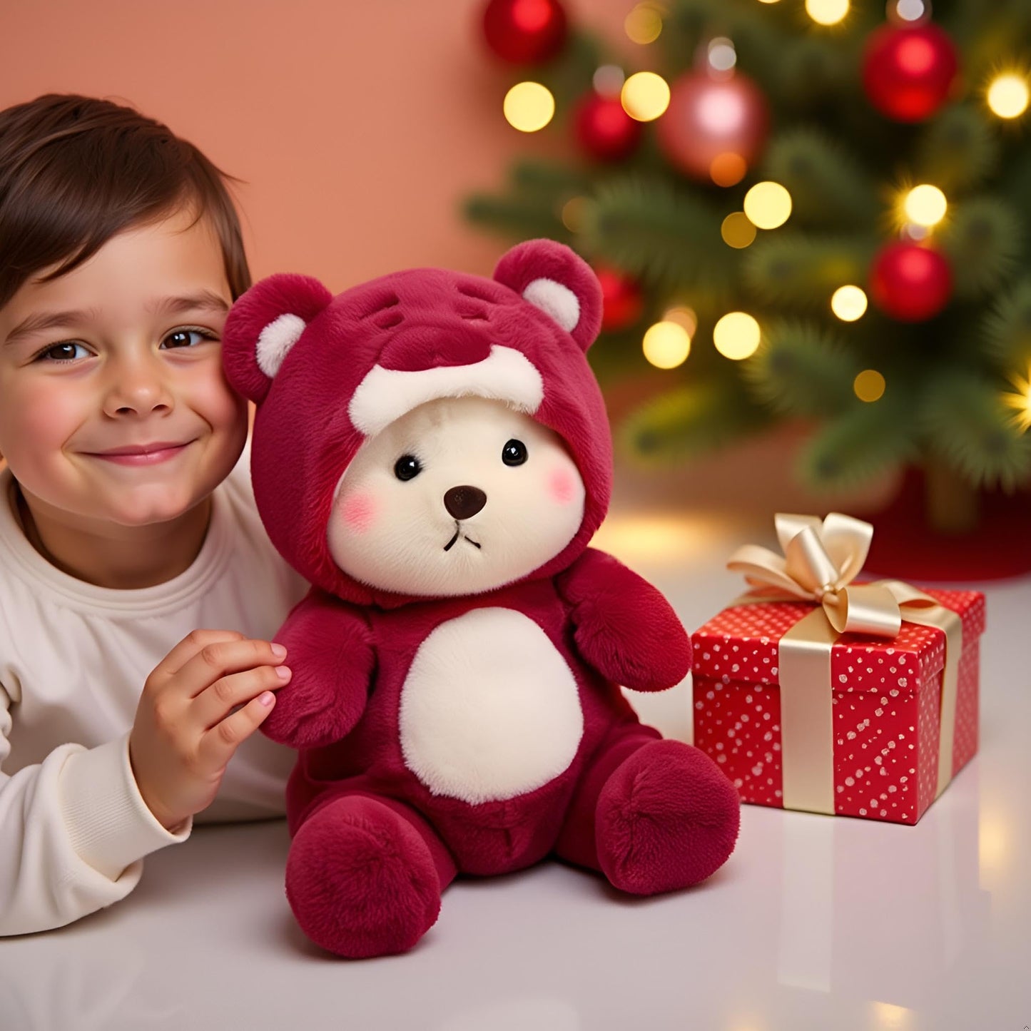 Ryttir Large Teddy Bear Plush - 15.7"Extra Soft Bear Stuffed Animal Hugging Pillow with Rotund Belly,Safety Nursery Decor & Sensory Comfort,Cuddle