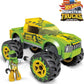 MEGA Hot Wheels Gunkster Monster Truck Building Set Toy Car with Micro Figure Driver, 69 Pieces, Gift Set for Boys and Girls Ages 5 and Up