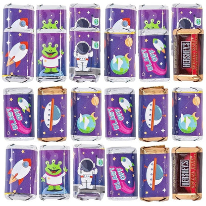 Fun Express Space Mini Candy Bar Sticker Labels
