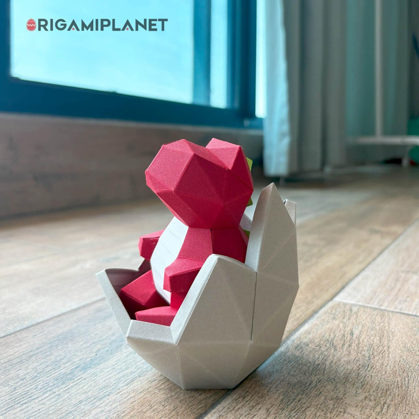 ORIGAMIPLANET 3D Dinosaur Origami Paper Craft Kit, Cute Dinosaurier-Baby DIY Pre-Cut 3D Papercraft for Teens & Adults, Creative Handmade Animal