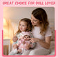 Aori Lifelike Reborn Baby Dolls - 22 Inch Realistic Newborn Baby Girl - Soft Vinyl Reborn Toddler with Feeding Set & Pink Outfit Real Life Baby Doll