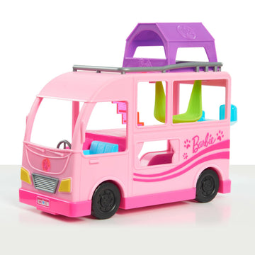 Barbie Pet Camper Playset with Pair of 1.5-inch Pet Figures, 11-pieces, Toy Figures and Playset, Kids Toys for Ages 3 Up by Just Play