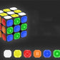 AMAZA 3x3 Speed Cube Black 3x3x3 Magic Speed Cube Puzzles Fidget Toys Tactile Cube Special Puzzle Touch Twist Patch Visually Impaired Cube Toys