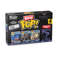 Funko Bitty Pop! Marvel 4-Pack: Captain America, Nick Fury, Thor, and A Surprise Mystery Mini Figure (2.2 Cm) - Stackable Display Shelf Included