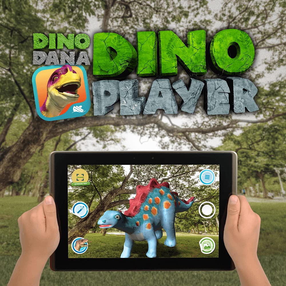 Safari Ltd. Dino Dana Baby Stegosaurus in Egg Figurine - 4.5" Dinosaur Egg - Educational Toy for Boys, Girls and Kids Ages 3+