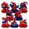 8Pcs Spider Honeycomb Table Centerpiece Spider Birthday Party Supplies Table Decorations for Kids Party Decorations