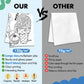 JellyPanda Valentines Day Large Coloring Tablecloth for Kids Valentines Coloring Poster Pages Little Bear Heart Paper for Classroom Home School Party