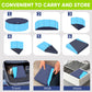 Dog Pool, Foldable Pet Swimming Pool with 6mm High-Strength PP Board, Hard Plastic Collapsible Doggy Pools for Small Dogs Kitty Duck,Non-Slip Doggie