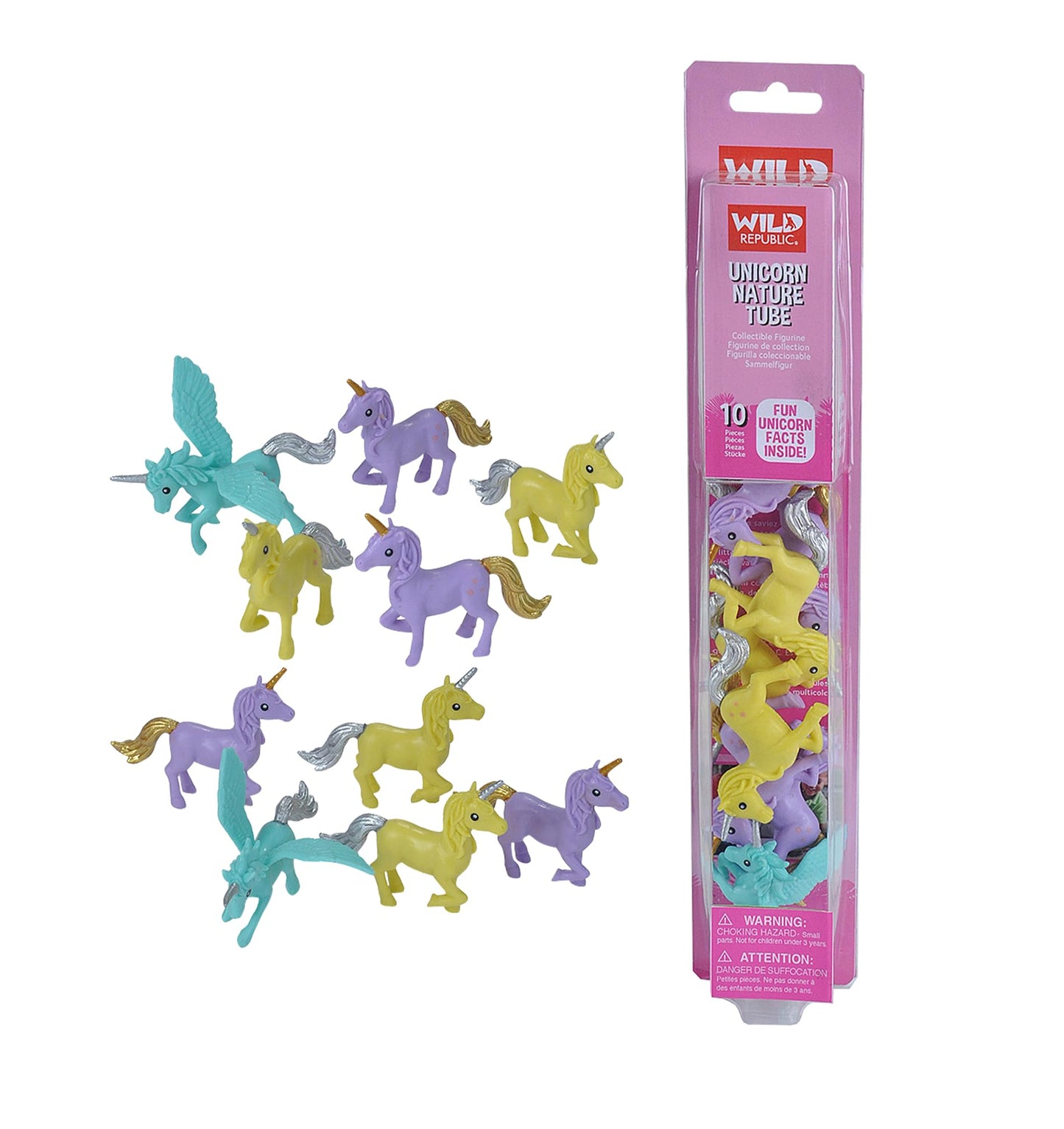 Wild Republic Nature Tube Unicorn Figurines - 13"