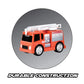 Sunny Days Entertainment Micro Mini City Vehicles - Rescue Toy Car and Truck Set for Kids | Firetruck Helicopter Police Ambulance | Free Wheeling