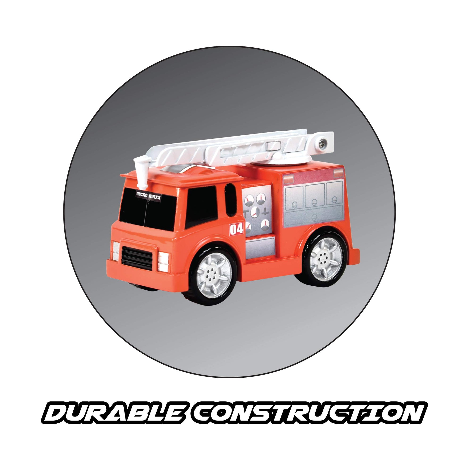 Sunny Days Entertainment Micro Mini City Vehicles - Rescue Toy Car and Truck Set for Kids | Firetruck Helicopter Police Ambulance | Free Wheeling