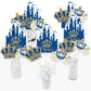 Big Dot of Happiness Royal Prince Charming - Baby Shower, Birthday Party Centerpiece Sticks - Table Toppers - Set of 15