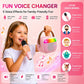 Kids Karaoke Machine for Girls, Mini Karaoke Machine for Kids with 2 Wireless Microphones & LED Lights,Kids Karaoke Set for Children Singing, Ideal
