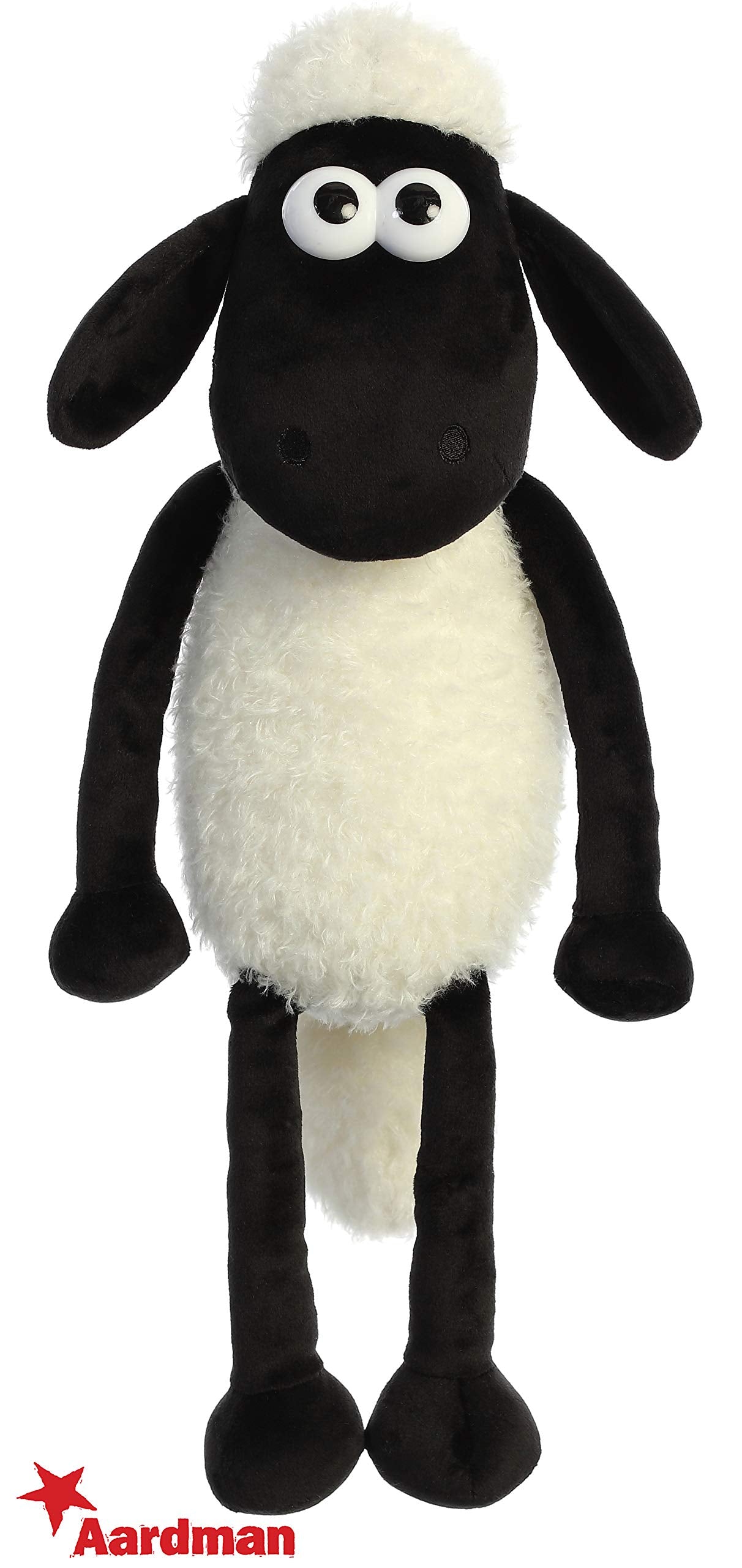 Aurora® Playful Shaun The Sheep® Stuffed Animal - Endless Fun - Farmyard Exploration - White 17 Inches