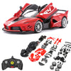 RASTAR Build Your Own RC Car Ferrari FXXK EVO Kit with Remote & DIY Decals