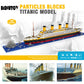 BIDIUTOY Titanic Ship Model Building Block Set, 3D Puzzle Sets DIY Educational Toys, Bricks Toy, with 1860Pcs Micro Mini Blocks, Ideal Gift for Kids