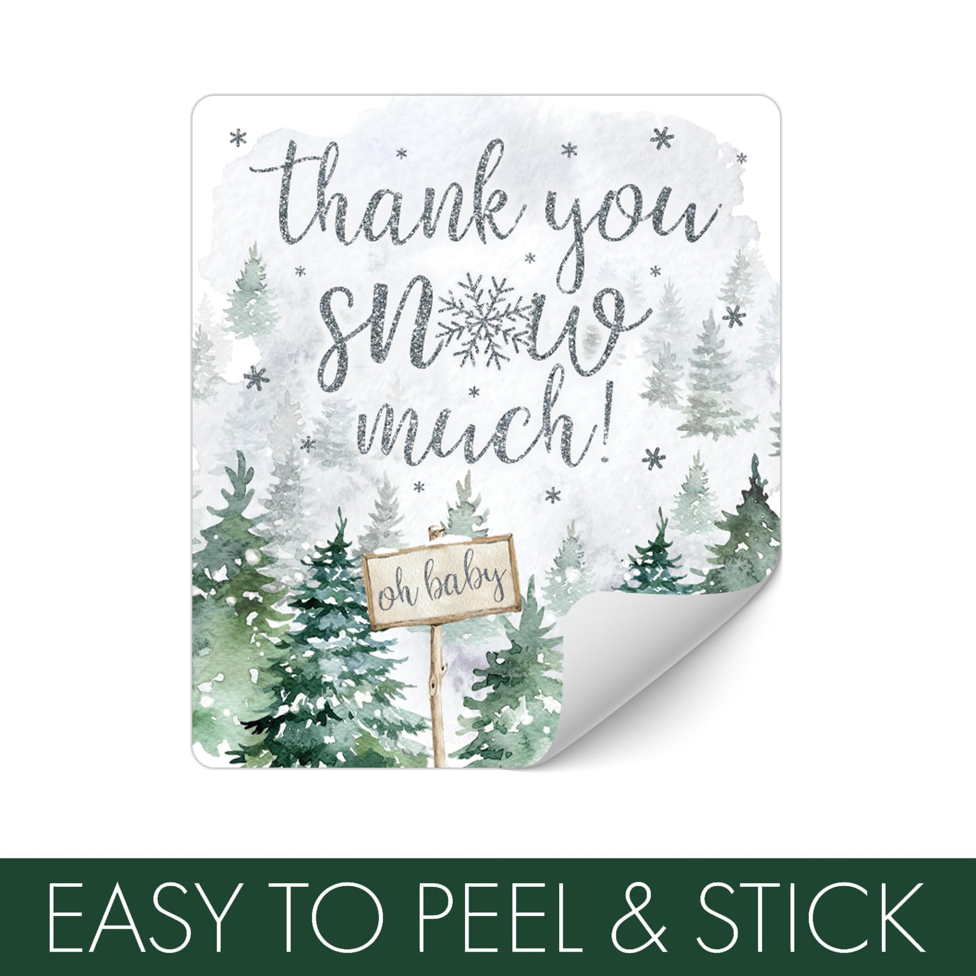 Baby It's Cold Outside Baby Shower Stickers, 32 Count