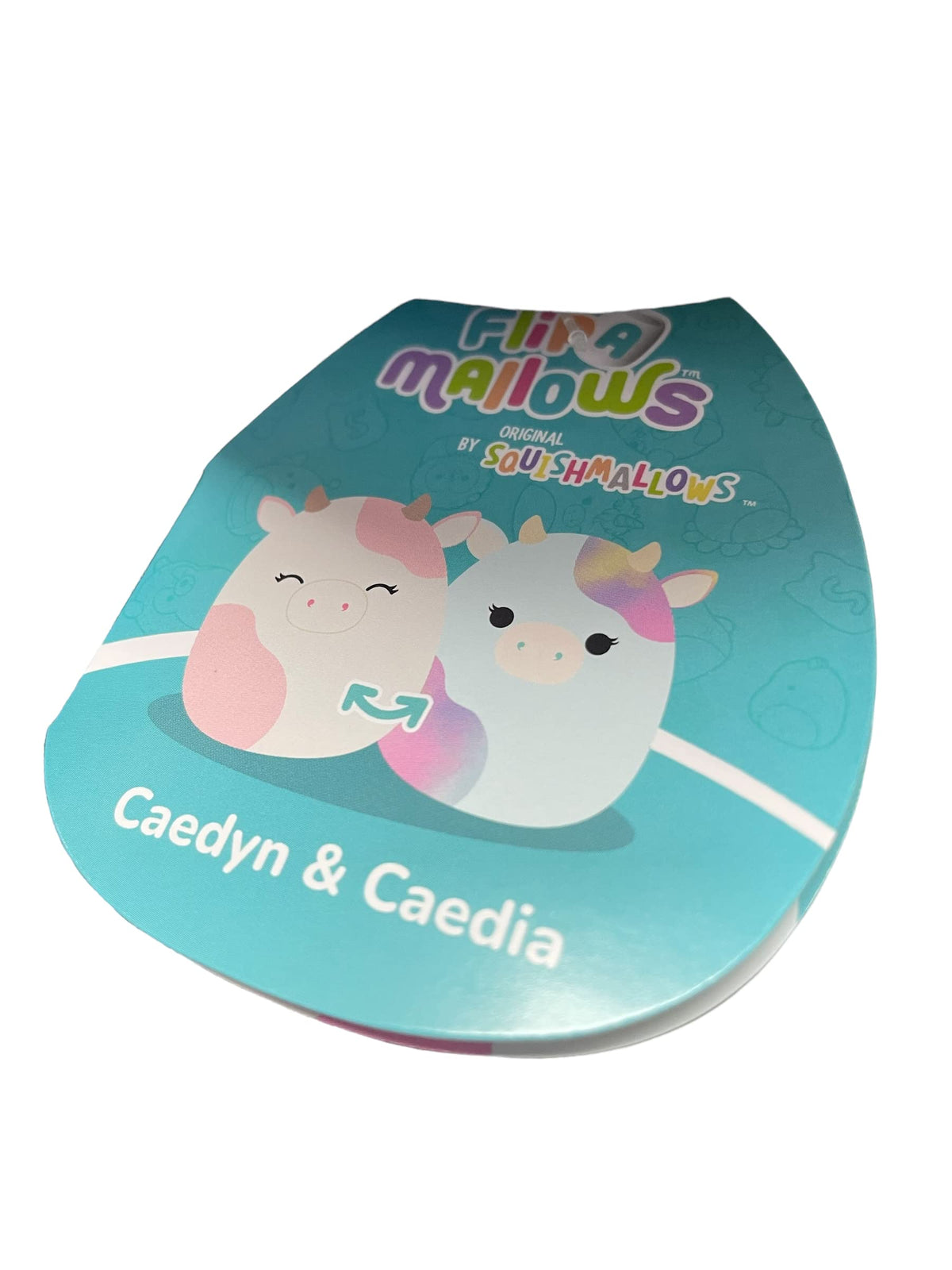 Squishmallow Official Kellytoy Plush Collectible Farm Squad Squishy Soft Animals (Caedyn Cow & Caedia Cow, 12 Inch Flip-a-Mallow)