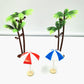 SXFSE Dollhouse Decoration Accessories, 1:12 Dollhouse Miniature Furniture Simulation Seaside Beach for Fariy Garden Prop Decor