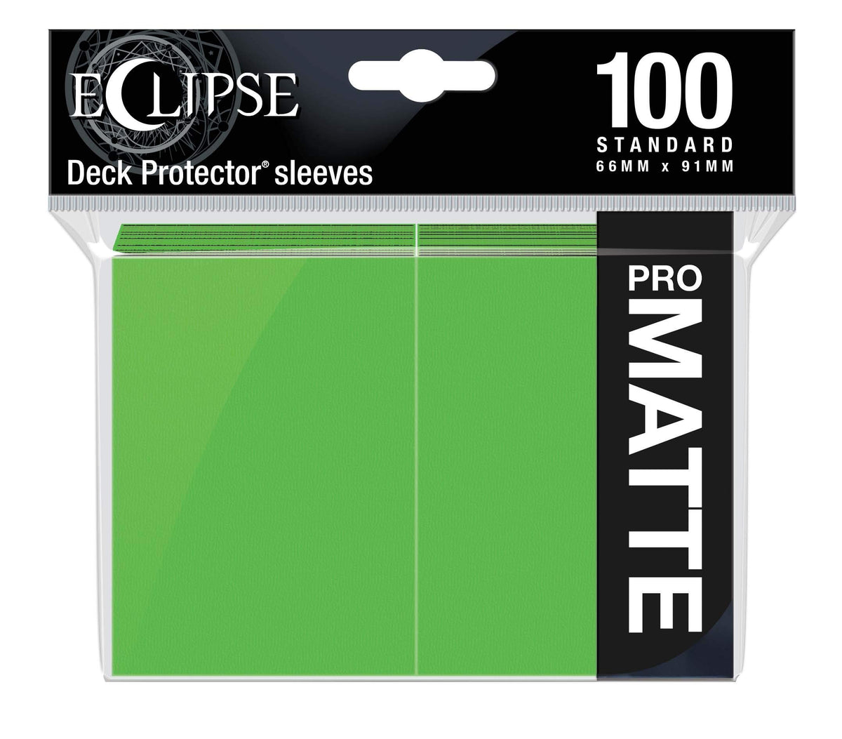 Ultra Pro Eclipse Matte Deck Protector Sleeves - Lime Green, 100 Pack