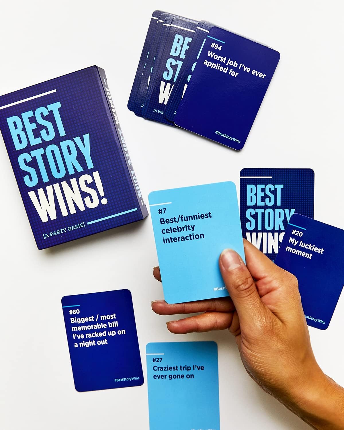 Best Story Wins | A Party Game of Juicy Conversation Starters | Ages 17+