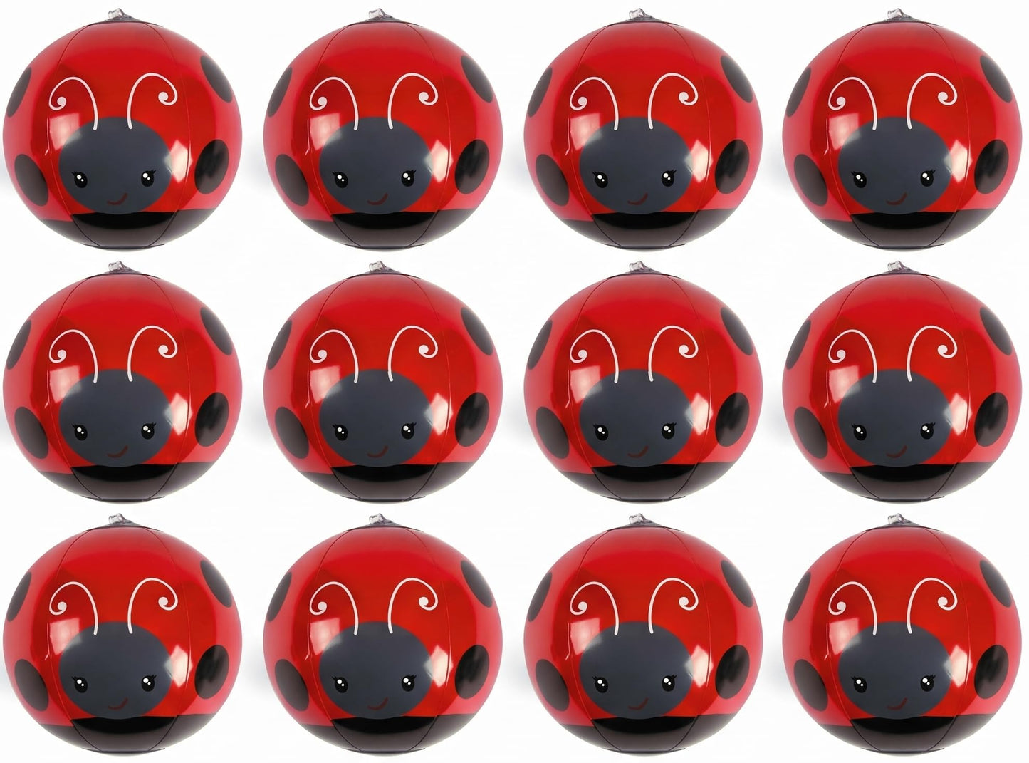 Fun Express Mini Ladybug Beach Balls Bulk 12 Pack