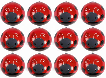 Fun Express Mini Ladybug Beach Balls Bulk 12 Pack