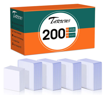 TARUMG 200 Card Sleeves Top Loads for Cards, 3" x 4" Standard Size Premium Baseball Card Protectors, for Trading Sports Baseball Football Game Cards
