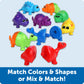 Learning Resources Snap-n-Learn Matching Dinos - Dinosaur Toys, Mini Plastic Figures, Sensory Bin, Toddler Travel Games, Shape Sorter, Preschool, Fine